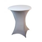 Nappage Lycra blanc pour mange debout