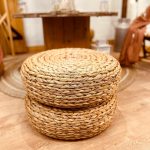 Pouf jonc de mer tressé "Tony"